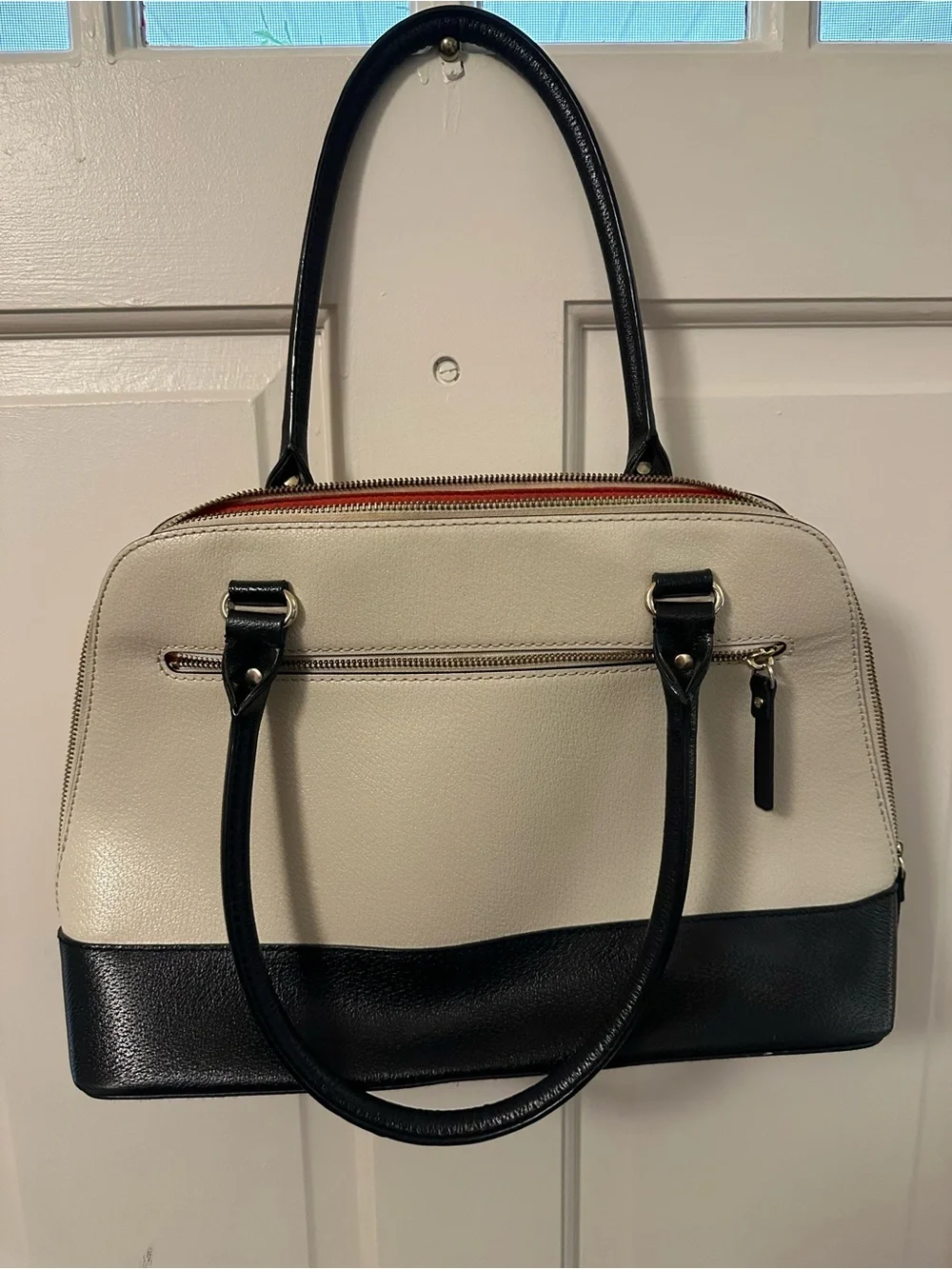 kate spade Two-Tone Black and Cream Tote